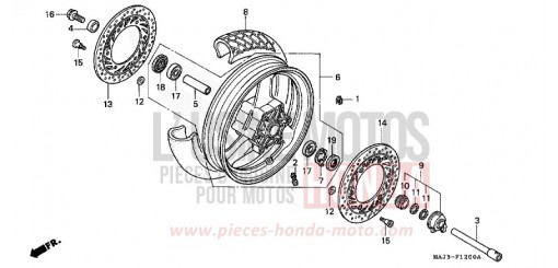 ROUE AVANT (ST1100) ST1100S de 1995